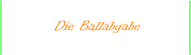 Die Ballabgabe